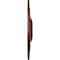Ekena Millwork Small Classic Medallion (Canopies up to 10"), 40 1/4"OD x 3 1/8"P, Burnished Mahogany Crackle CM40CLBMC - alternate 2